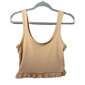 NTW - Gaze Womens Tan Crop Top Tank